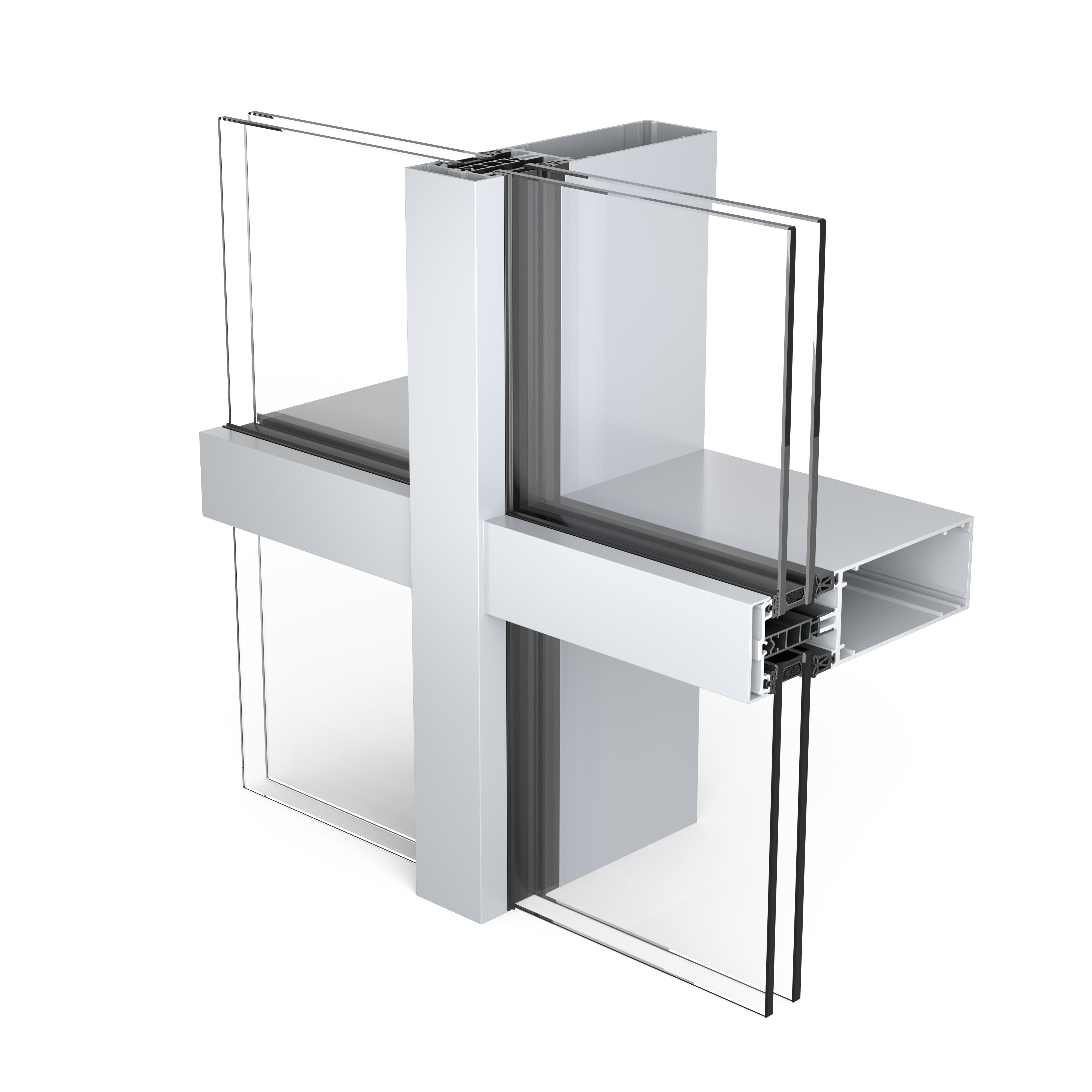 Corte técnico do perfil SAPA P70 OC+ em Alumínio